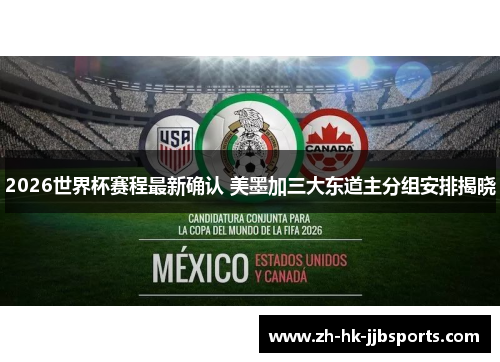 2026世界杯赛程最新确认 美墨加三大东道主分组安排揭晓